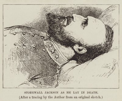 Stonewall Jackson, kun hän makasi kuolemassa tekijältä George Augustus Sala