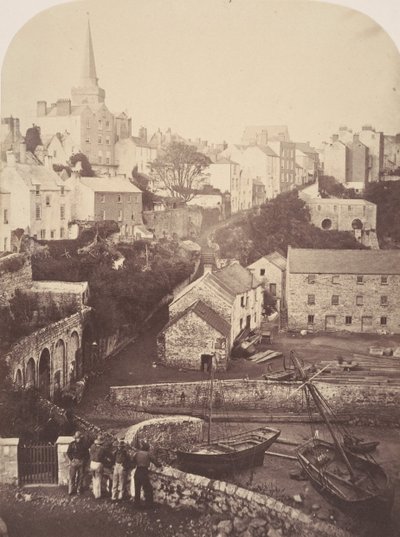 Osa Tenby Townia ja satamaa, 1853. tekijältä George B. Stokes