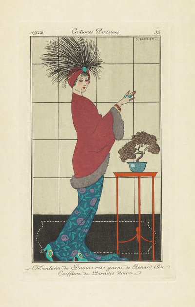 Journal of Ladies and Fashions, 1912. tekijältä George Barbier