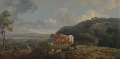Manhã: Paisagem com Mares e Sheepfinnish tekijältä George Barret