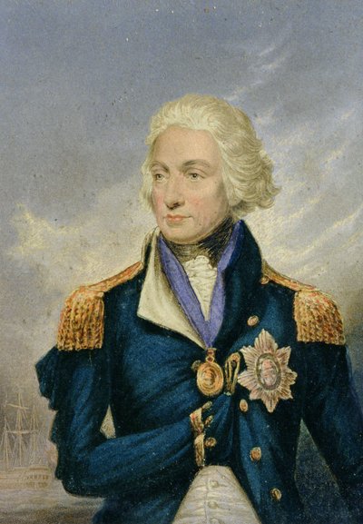 Horatio, varakreivi Nelson (1758-1805) (väripainatus) tekijältä George Baxter