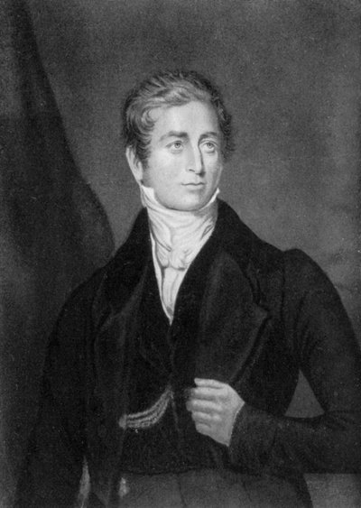Sir Robert Peel, 2. Baronet, Britannian pääministeri, 1853 1910. tekijältä George Baxter