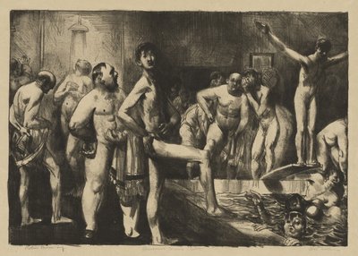 Liikemiesten kylpyhuone tekijältä George Bellows
