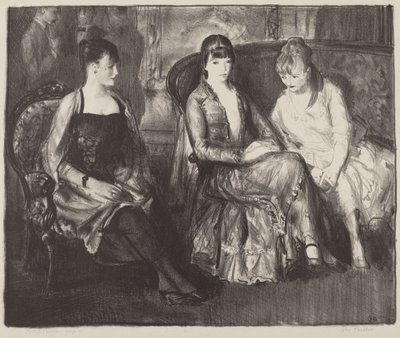 Elsie, Emma ja Marjorie, toinen kivi tekijältä George Bellows