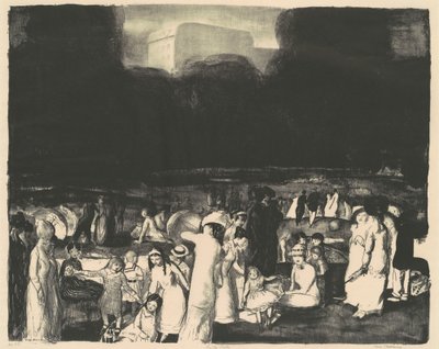 Puistossa, Pimeä tekijältä George Bellows