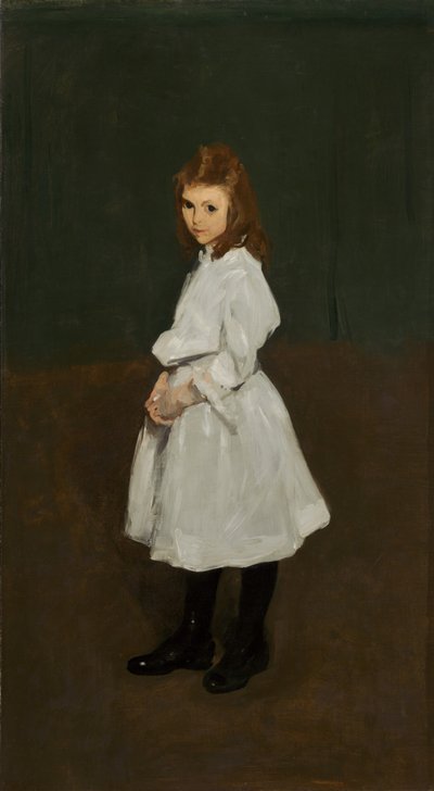 Little Girl in White (Queenie Burnett) tekijältä George Bellows