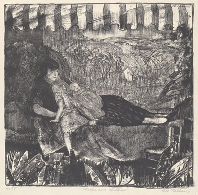 Äiti ja lapset tekijältä George Bellows