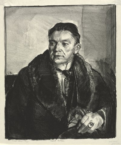 Robert Aitkenin muotokuva, toinen kivi tekijältä George Bellows