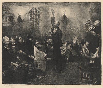 Rukouskokous, Ensimmäinen kivi tekijältä George Bellows