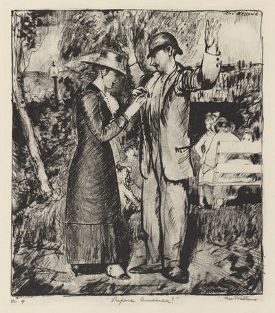 "Valmistautukaa, Amerikka!" tekijältä George Bellows