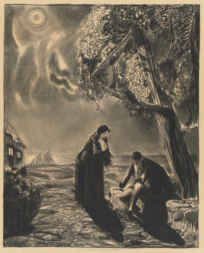 Hag ja nuori mies tekijältä George Bellows