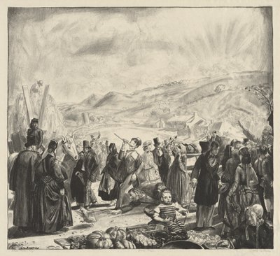 Irlantilainen markkinatapahtuma tekijältä George Bellows