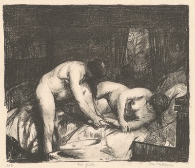 Kaksi tyttöä tekijältä George Bellows