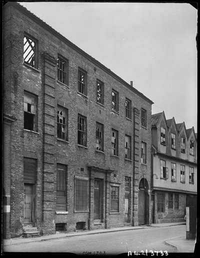 Norfolkin ruukki, Coslany Street, Norwich, Norfolk, 1942. tekijältä George Bernard Mason