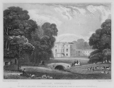 Bicton, Devonshire (kaiverrus) tekijältä George Bryant Campion