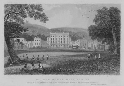Haldon House, Devonshire (kaiverrus) tekijältä George Bryant Campion