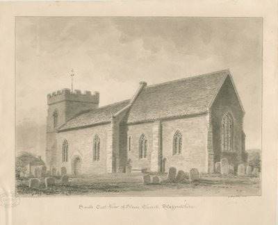 Stowe Church: seepiapesupiirros tekijältä George Buckler