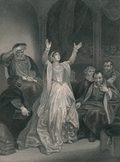 Anne Boleynin tuomio, 1800-luvun puoliväli. tekijältä George C. Finden