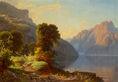 Näkymä vuoristojärvelle tekijältä George Caleb Bingham