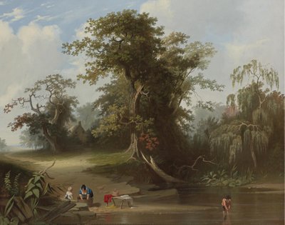 Maisema; maaseutumaisema tekijältä George Caleb Bingham