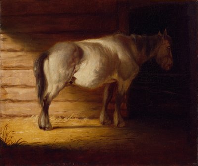 Vanha peltohevonen, 1856 (öljy kankaalle) tekijältä George Caleb Bingham