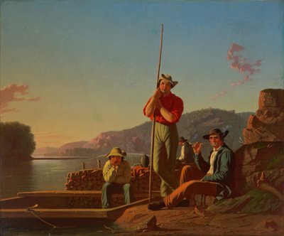 Puuvene tekijältä George Caleb Bingham