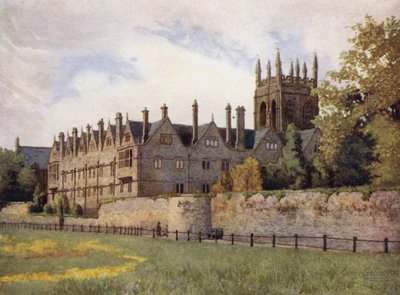 Oxford: Merton College from the Fields tekijältä George Carline
