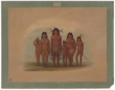 Connibo-intiaaniperhe tekijältä George Catlin