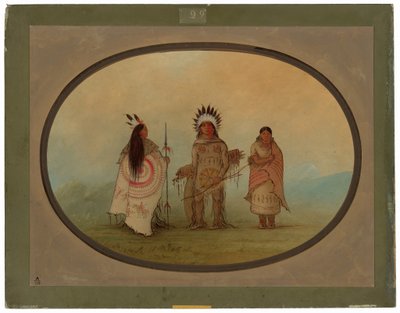 Varispäällikkö, soturi ja hänen vaimonsa tekijältä George Catlin