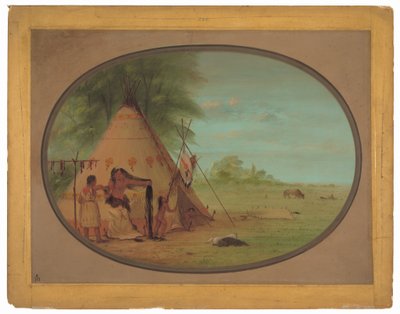 Varispäällikkö wc-tilassaan tekijältä George Catlin