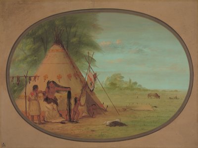Varispäällikkö WC:ssä, 18611869. tekijältä George Catlin