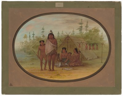 Litteäpäällikkö perheineen tekijältä George Catlin