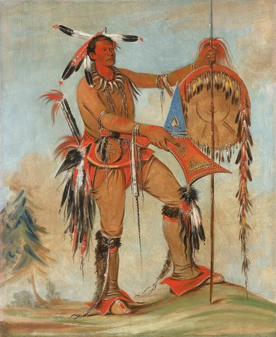 Ah-móu-a, Valas, yksi Kee-o-kúkin pääurhoista. tekijältä George Catlin