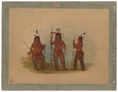 Alaeutian päällikkö ja kaksi soturia tekijältä George Catlin
