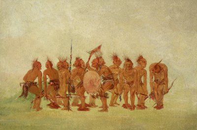 Kerjäämistanssi, Sauk ja Fox tekijältä George Catlin