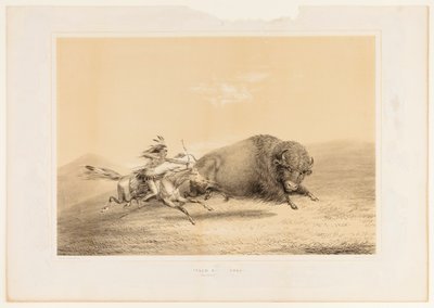Buffalo Hunt, Chase... ei. 5 tekijältä George Catlin