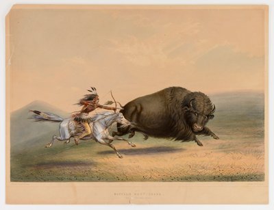 Buffalo Hunt, Chase... ei. 5 tekijältä George Catlin