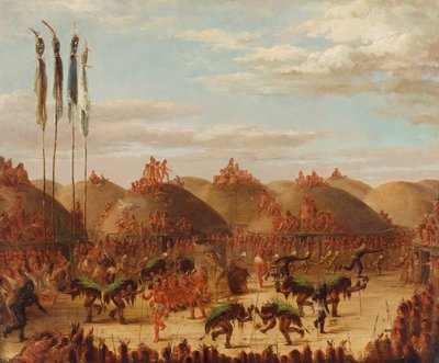 Härkätanssi, Mandan O-kee-pa -seremonia tekijältä George Catlin
