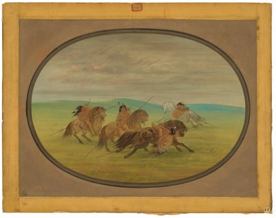 Comanche-ratsastustaito tekijältä George Catlin
