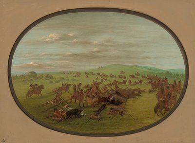 Camanchees Moving, 18611869. tekijältä George Catlin