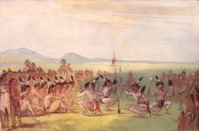 Eagle Dance, Choctaw, 1835-1837. tekijältä George Catlin