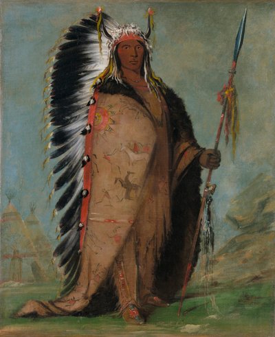 Ee-áh-sá-pa, Musta Kallio, Kahden Kettlen päällikkö tekijältä George Catlin