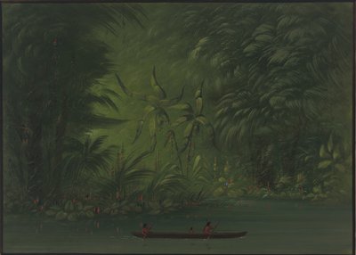 Sisäänkäynti laguuniin, Amazonin ranta, 18541869. tekijältä George Catlin