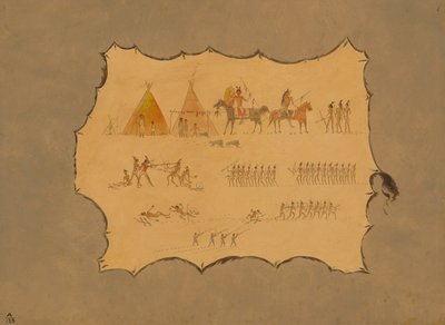 Cheyenne-kylvyn faksi, 18611869. tekijältä George Catlin