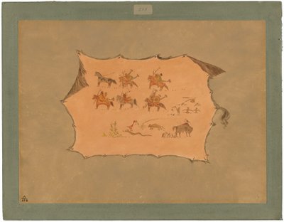 Faksimile Pawnee-lääkärin viittasta tekijältä George Catlin