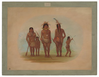 Viisi Iquiton intiaania tekijältä George Catlin