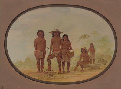 Viisi maya-intiaania, 18551869. tekijältä George Catlin