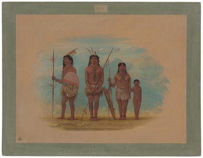 Neljä Xingu-intiaania tekijältä George Catlin