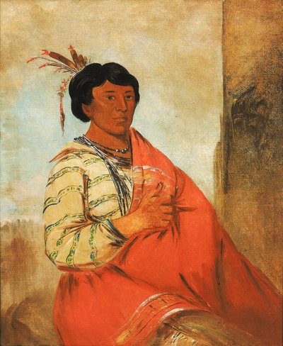 Gaw-záw-que-dung, Hän, joka halloilee tekijältä George Catlin