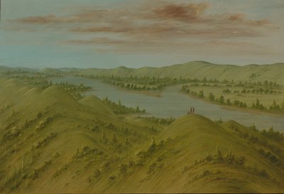 Grassy Bluffs, Ylä-Missouri, 18611869. tekijältä George Catlin